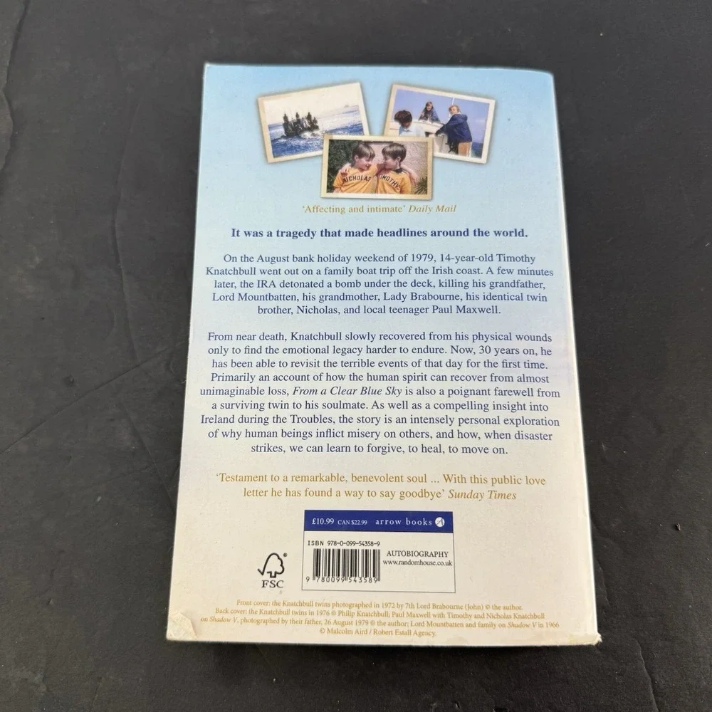 From A Clear Blue Sky By Timothy Knatchbull